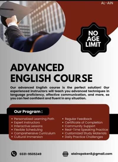 International Spoken English Course/Foreign Qualified Female Teacher