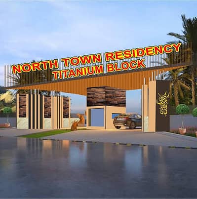 120 Sq Yards Plot Available In North Town Residency Phase 1 Titanium Block