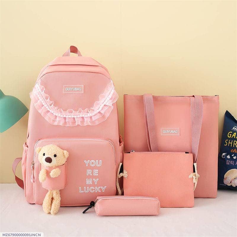  Stylish 4 Pcs Multipurpose Backpack  4