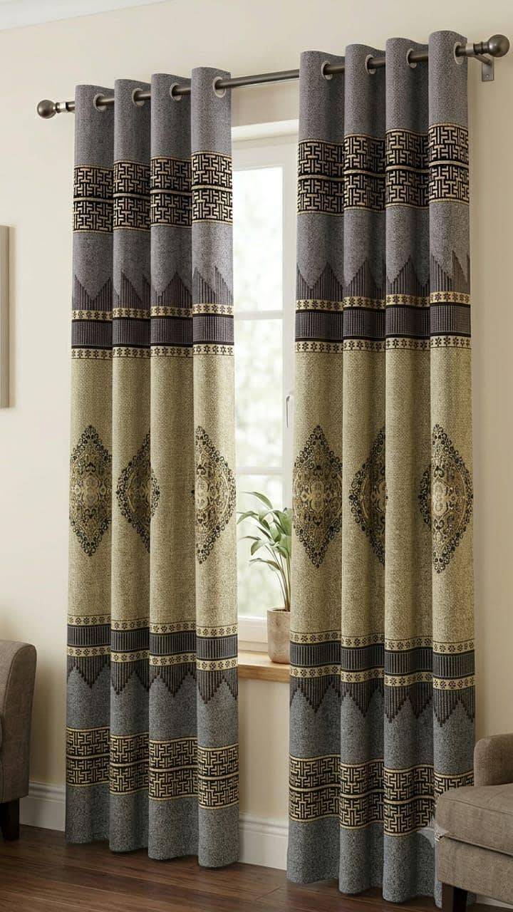 Export Jaquard border curtains 1