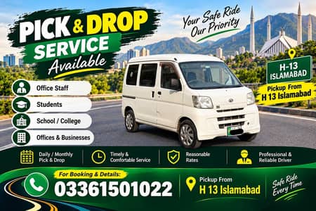 HiJet School Pick & Drop Service H13 to G13. . . .  H-13 to G-13