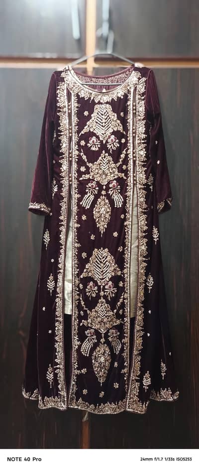 plum-velvet-Heavy -open gown_medium_worn once