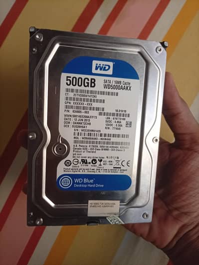 WD Blue 500 GB Hard drive Brand New