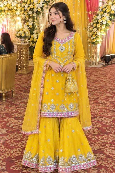 shadi k lye party wear dress small , medium, large saree