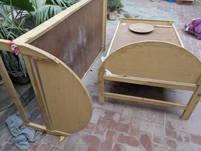 Wooden bed set