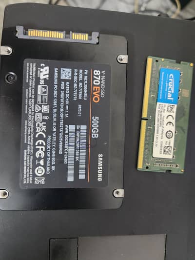 Samsung 500gb ssd 8gb ddr4 laptop ram