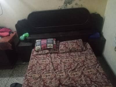 double bed with gadha