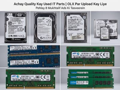Assorted PC & Laptop Hard Drives (HDD) and RAM Sticks Bundle