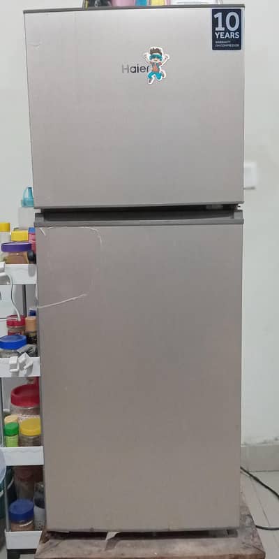 haier refrigerator almost new completely functional