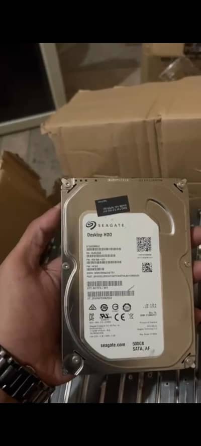 System pulled 500GB HDDs