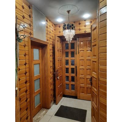 Solid Door And Good Wood Work 10 Marla 5 Bed Rooms Wapda Town Lahore 60 Fit