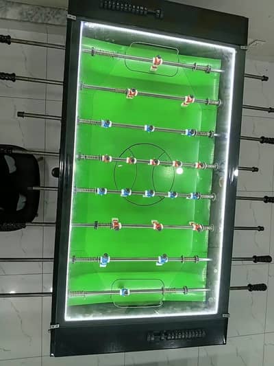 Premium Foosball Table – LED-Lit Indoor Table Football Game