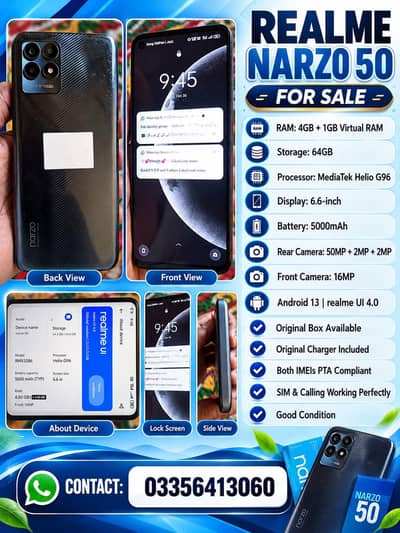 Realme narzo 50 4/64