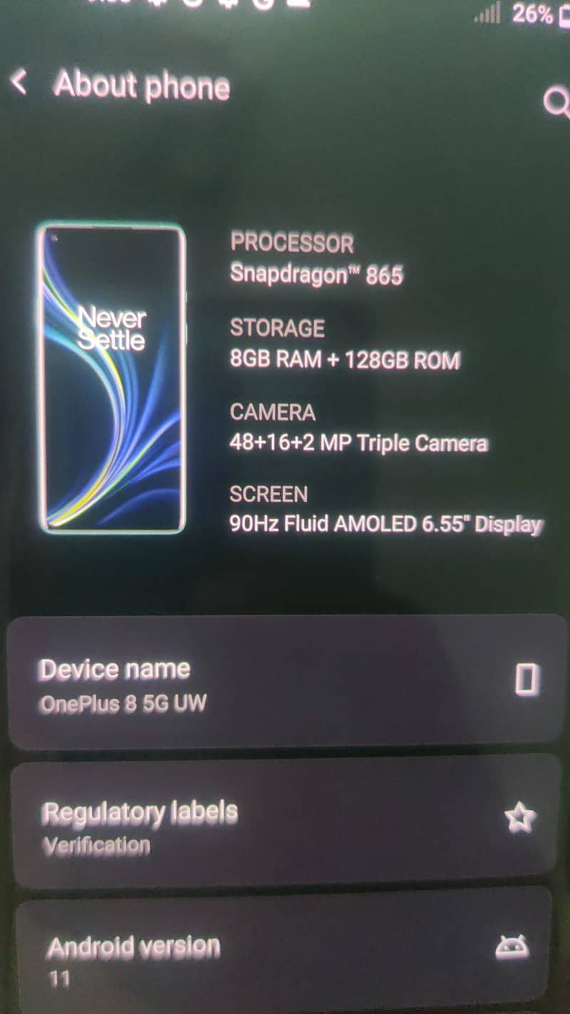 One Plus 8 4
