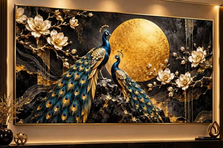 luxury golden tree tree abstract landscape wall art apni marzi sy bany