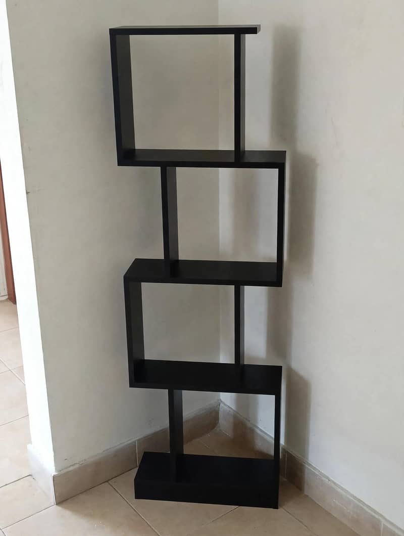 Corner Shelf Rack S Shape Black Like New 10/10 (5) Portion Sale 0