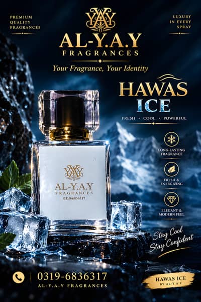 AL-Y. A. Y Hawas Ice Perfume for Men