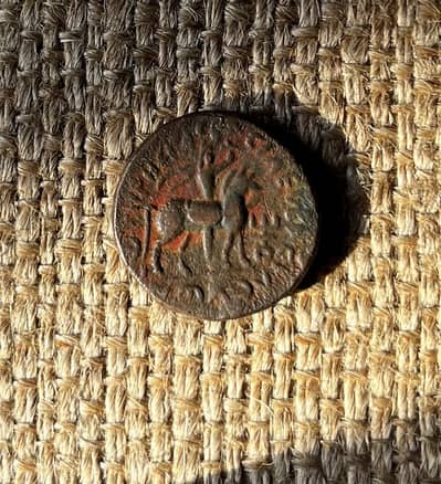 Authentic king vima takto famous Sotter Megas bronze  Kushan empire