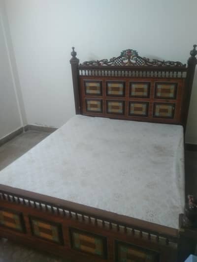Bed with mattress