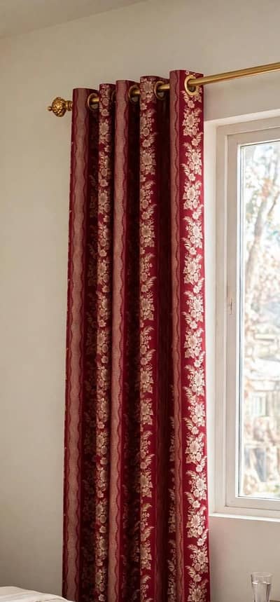 Maroon Luxury Curtain