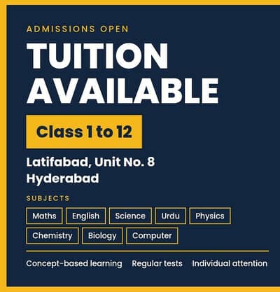 Quality Tuitions Available In Hyderabad