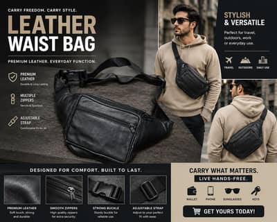genuine leather mine bags