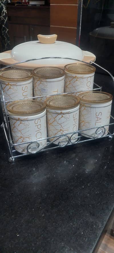 6 Piece Spices Jar Set