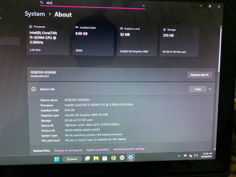 MacBook Pro 2012 4