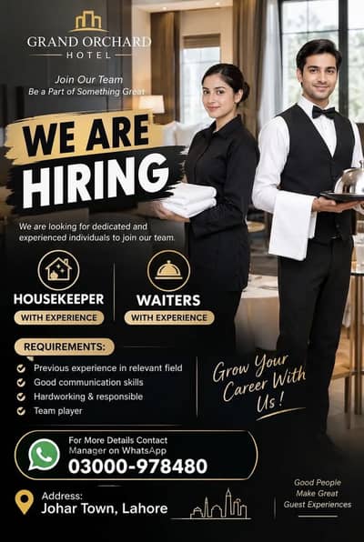 Urgent Required Male / Female Staff ( Read Ad )