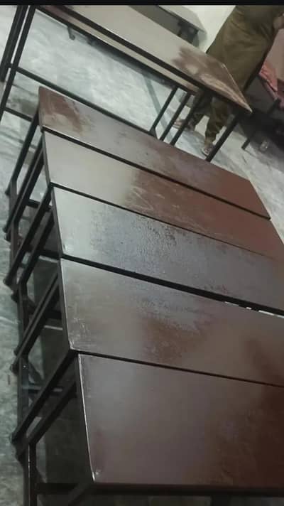 Desk and bench