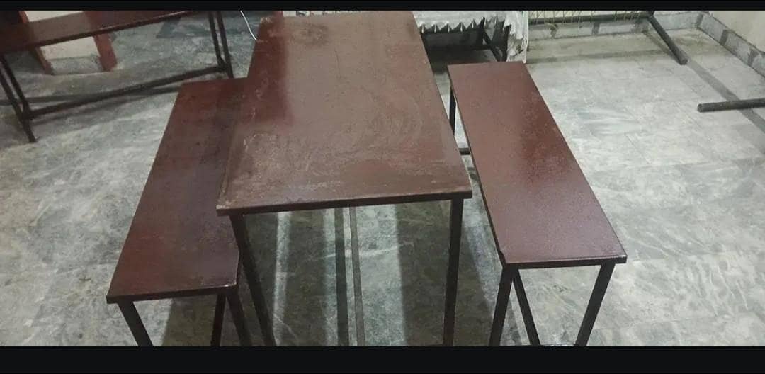 Desk and bench 1
