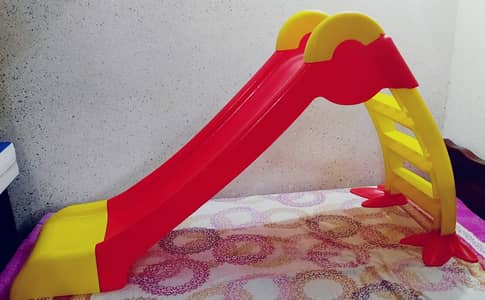 Kids Plastic Slide – Red & Yellow – Good Condition