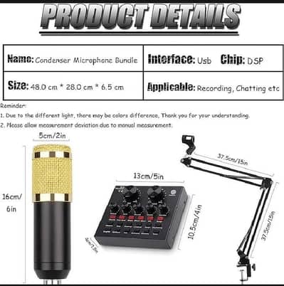 Original V8 Bm-800 Podcast Mic Set