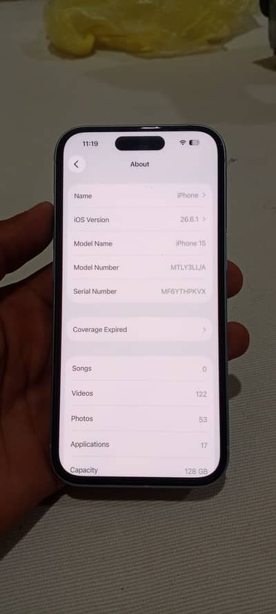 Apple iPhone 15 non pta Jv 128gb