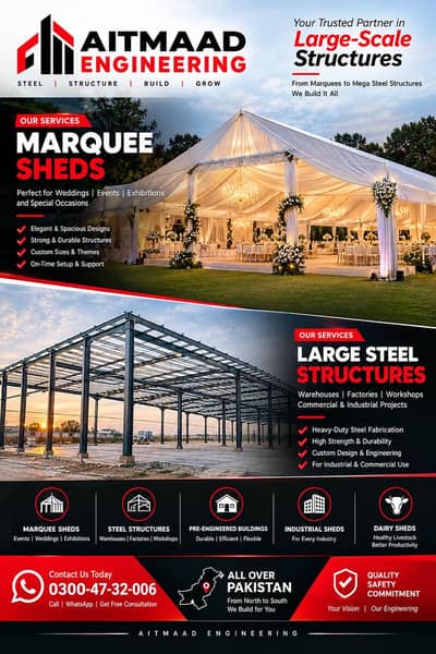 Industrial sheds in Pakistan | Steel Structures Price | PEB Building