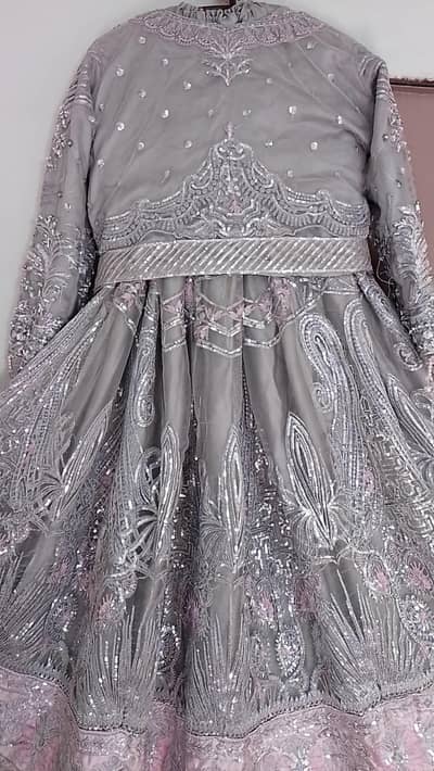 Silver grey Bridal Lehenga Original 3Ok worn once