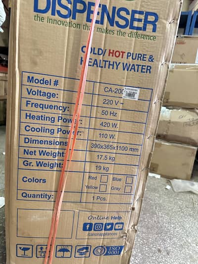 CA-215 Red Canon Water Dispenser | Stylish Design | Hot & Cold Water
