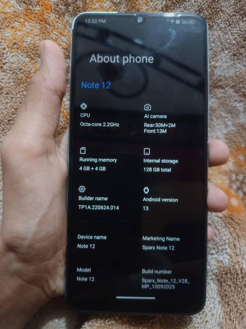 Sparx Note 12 0