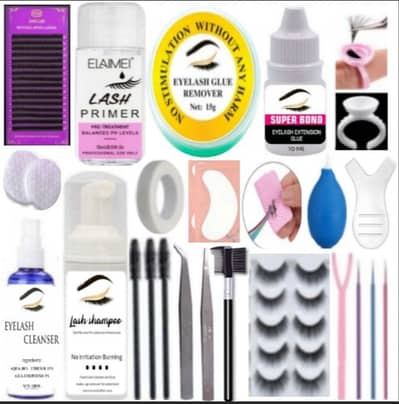 *EYELASHES EXTENSION PRACTICE EXERCISE KIT MAKEUP MANNEQUIN HEAD SET*