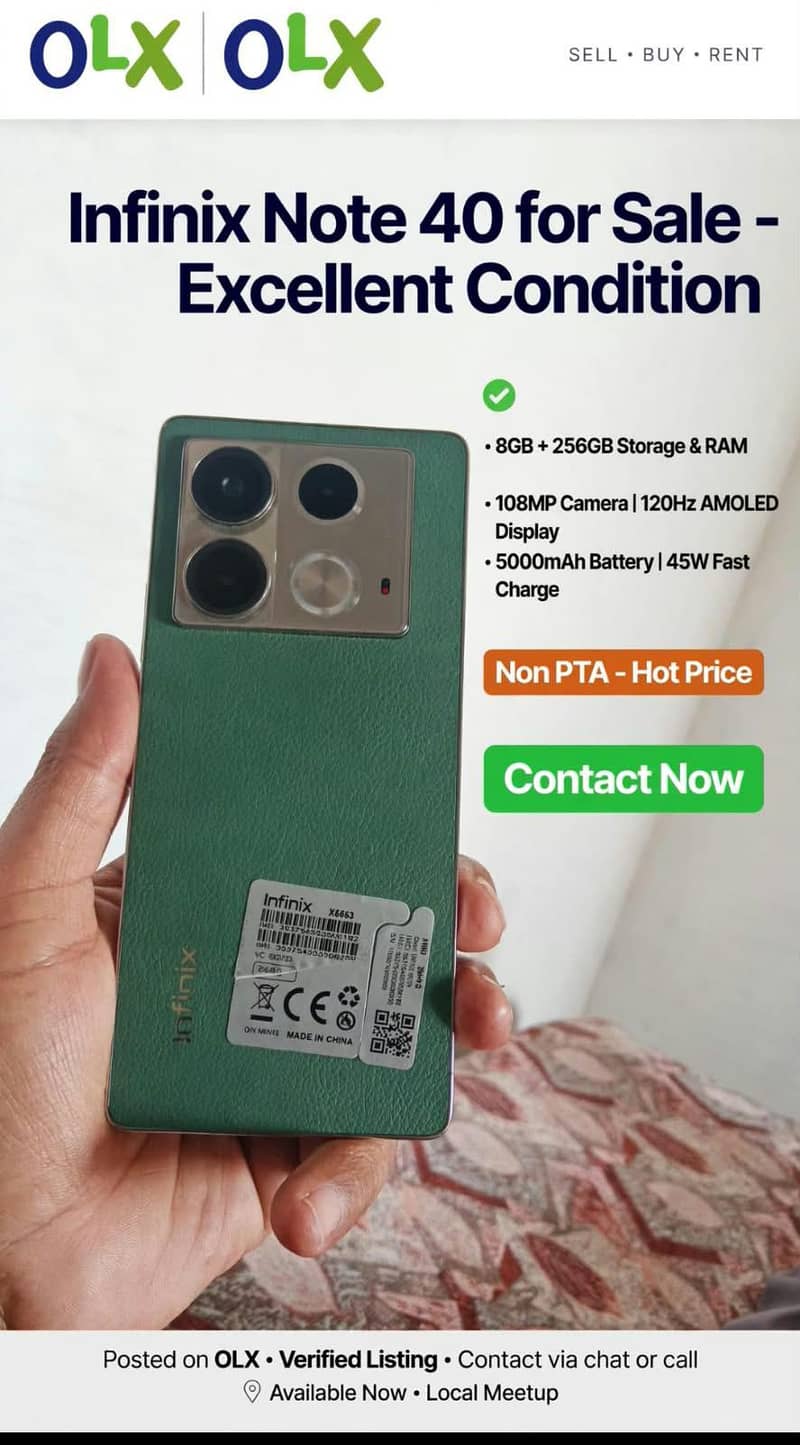 mobail Infinix not 40 0