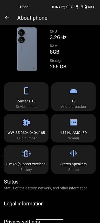 Asus Zenfone 10 / Pubg 120Fps For Sale And Exchange