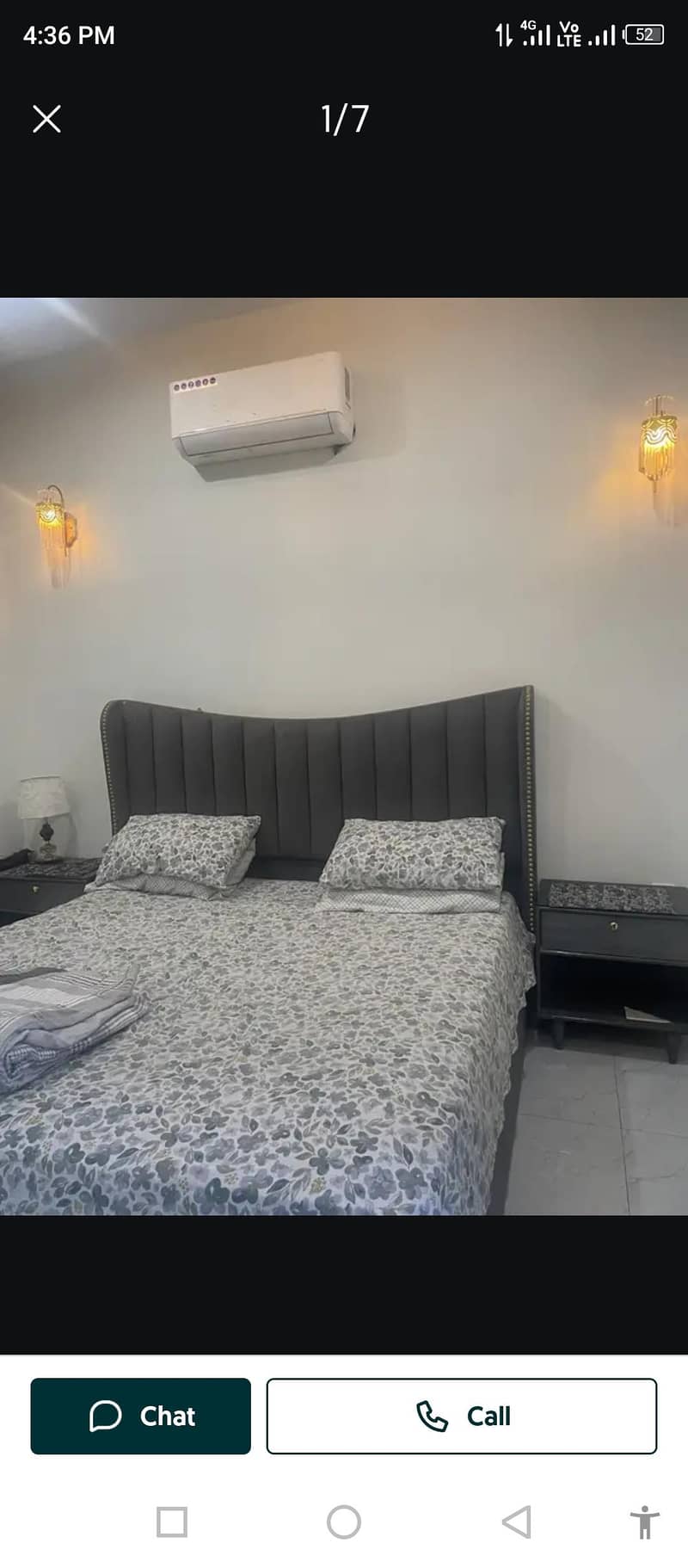 bed 2 side table dressing table with mattress 1