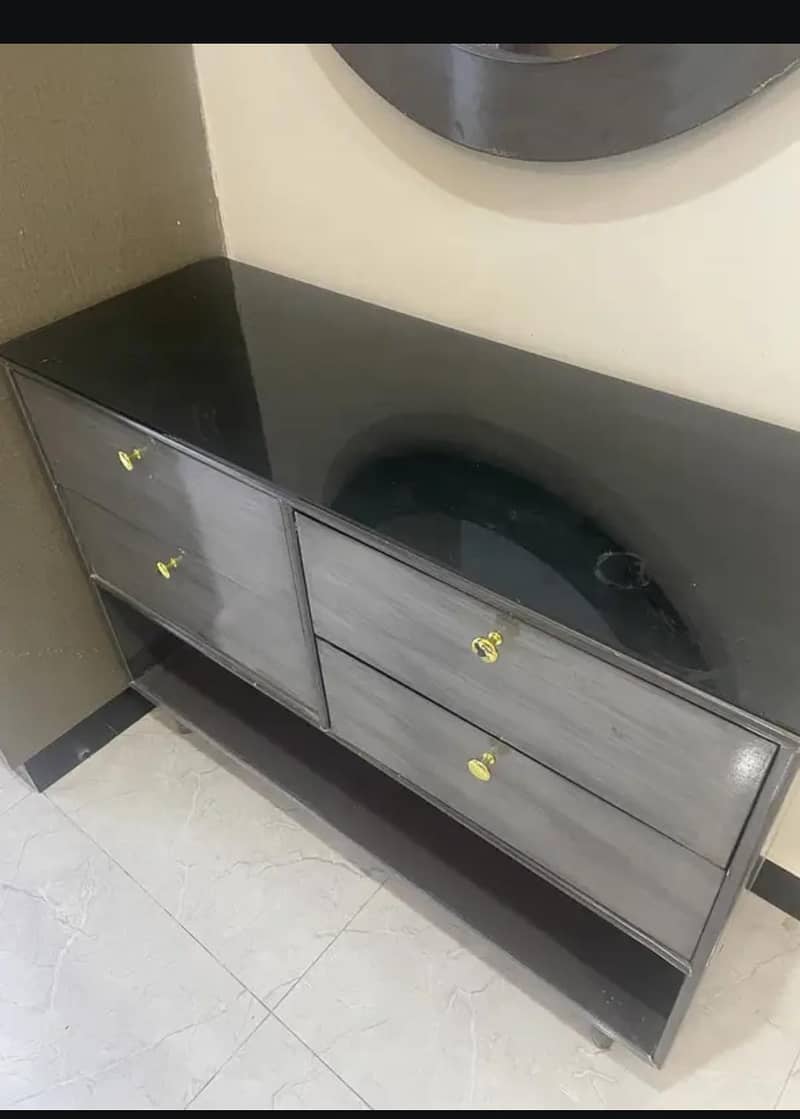 bed 2 side table dressing table with mattress 5