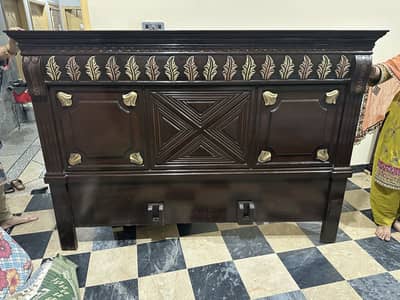 Double Bed Normal Size with side Tables