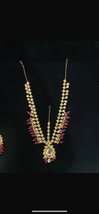 Complete bridal set kundan