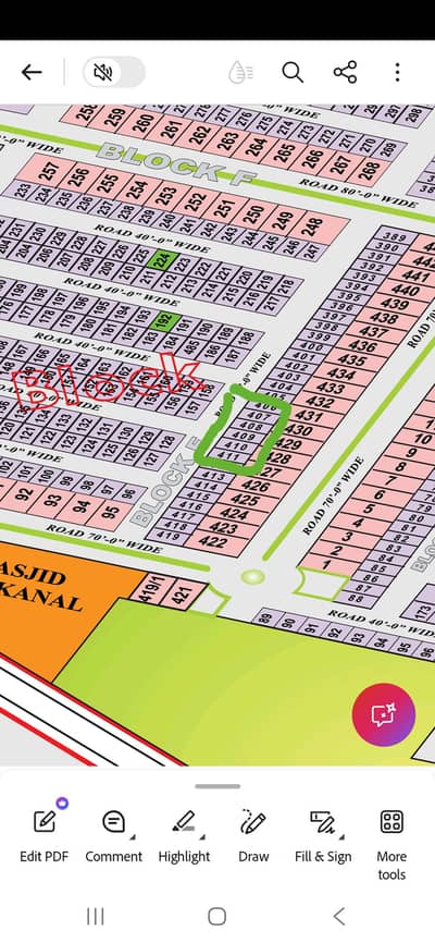 5 marla plot for sale Phase 1 Citi Housing Sargodha road