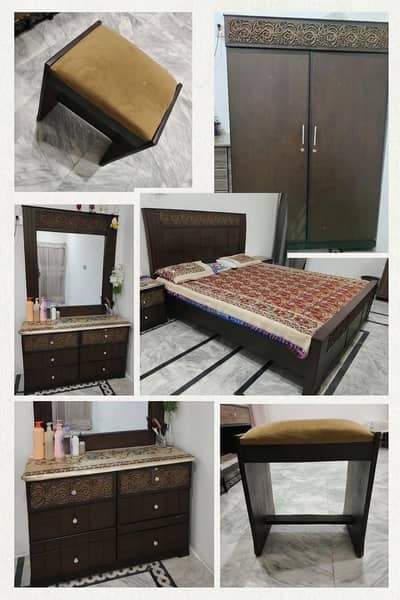 Complete Bedroom Furniture Set – Like New Condition 13 Months used