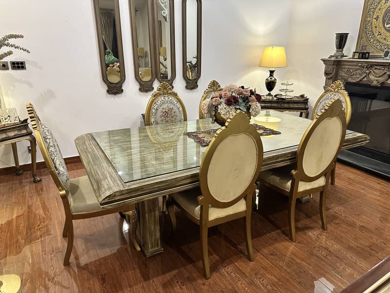 Dining table with 6 chairs 1