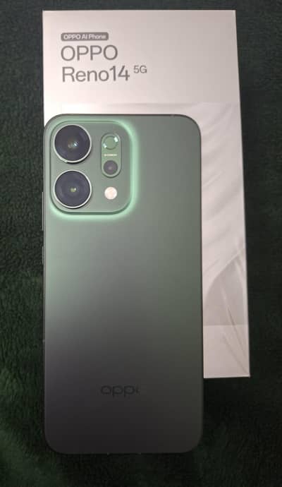 OPPO Reno14 5G Green | PTA Approved | 512GB | 10/10 Condition