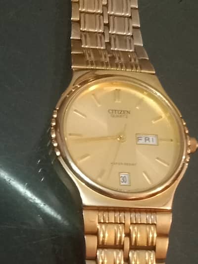 Vintage Citizen Quartz Day-Date (Gold Tone) - Original Japan